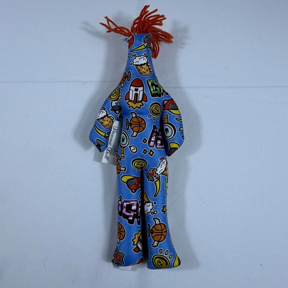 Dammit Doll Blue‎ Pop Art Stress Relief Gag Gift Orange Hair DDL000607U New